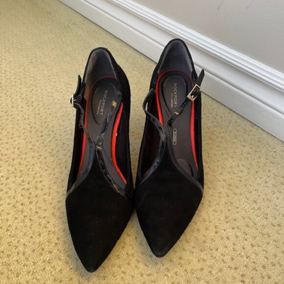 Rockport suede leather heels, size 10 US - Picture 1 of 12